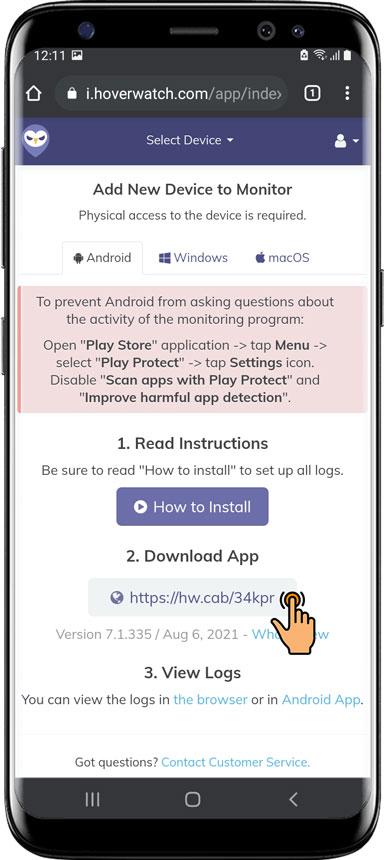 Guida all'installazione dell'orologio al Passo del mouse