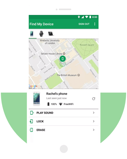 Trova il mio dispositivo