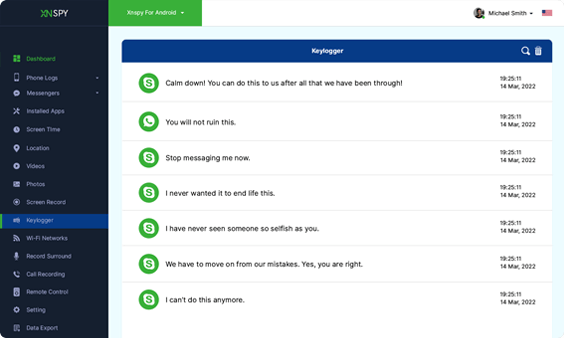 Visualizza l'attività di keylogging