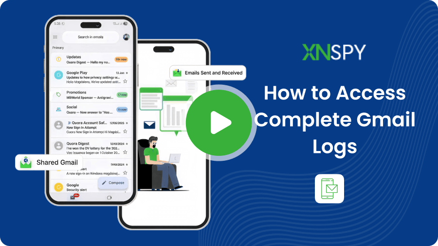 Learn how Gmail monitoring works on XNSPY
